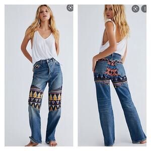 Free People Rocky Mountain Straight Leg Jeans